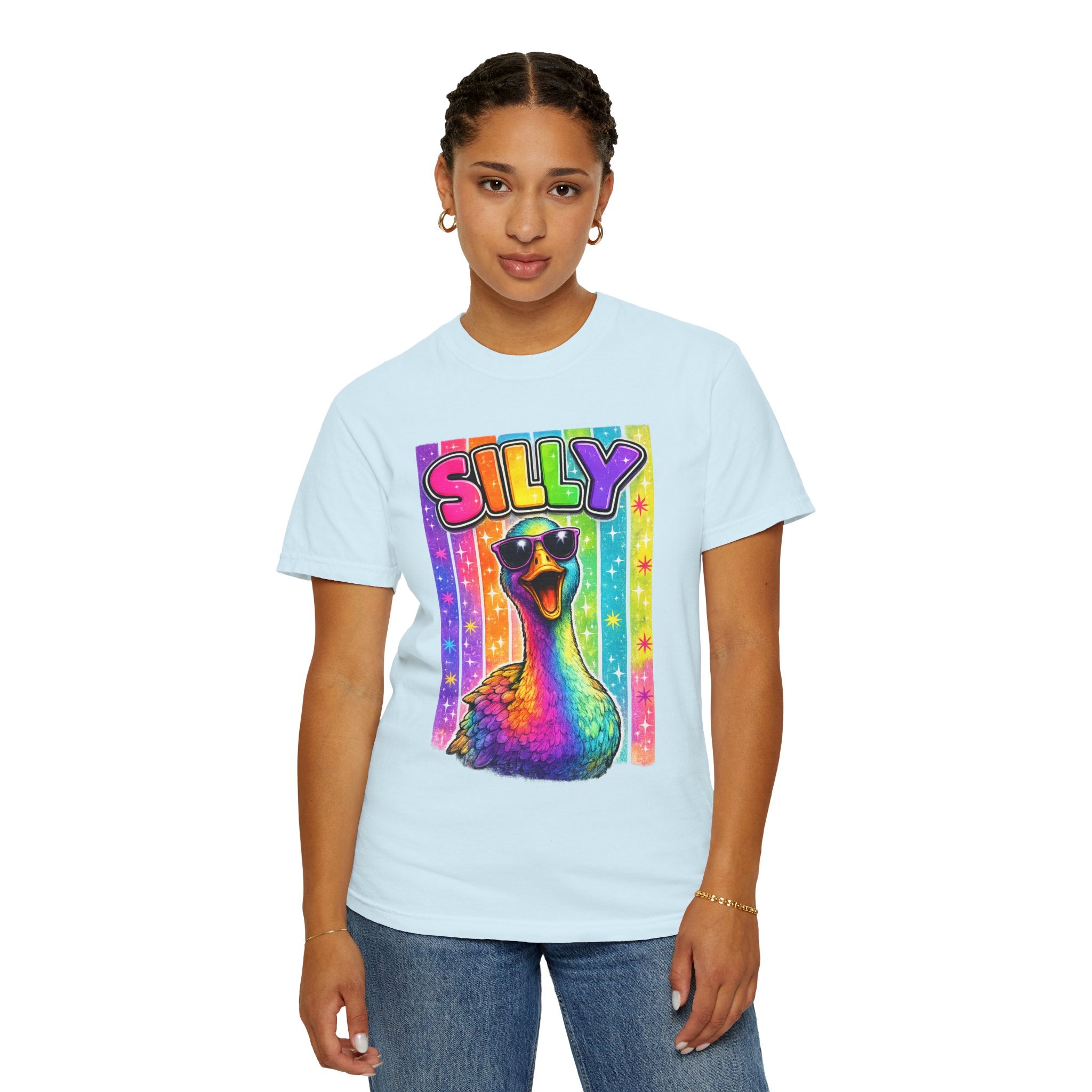 Silly Rainbow Goose T Shirt