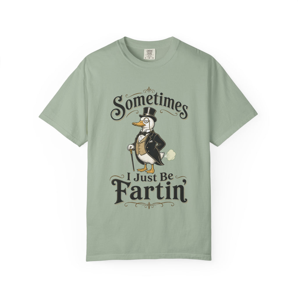 Sometimes I Just Be Fartin Tee Shirt Humorous Vintage Duck Graphic Tee