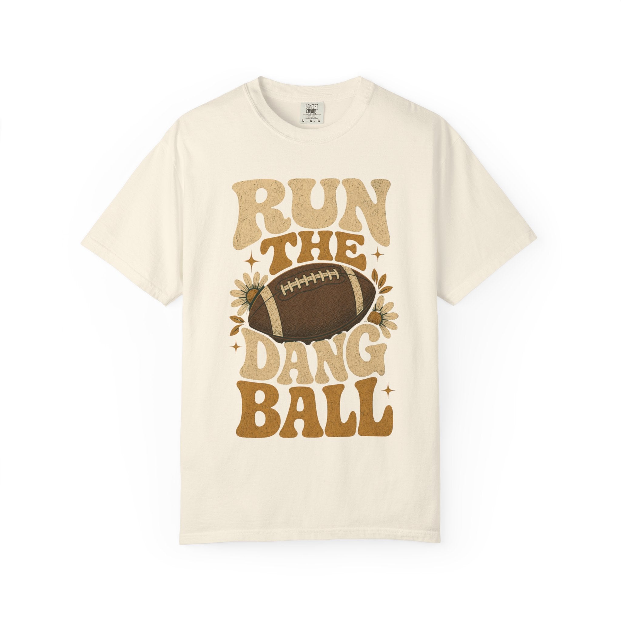 Run the Dang Ball Football T Shirt Retro Gridiron Graphic Tee