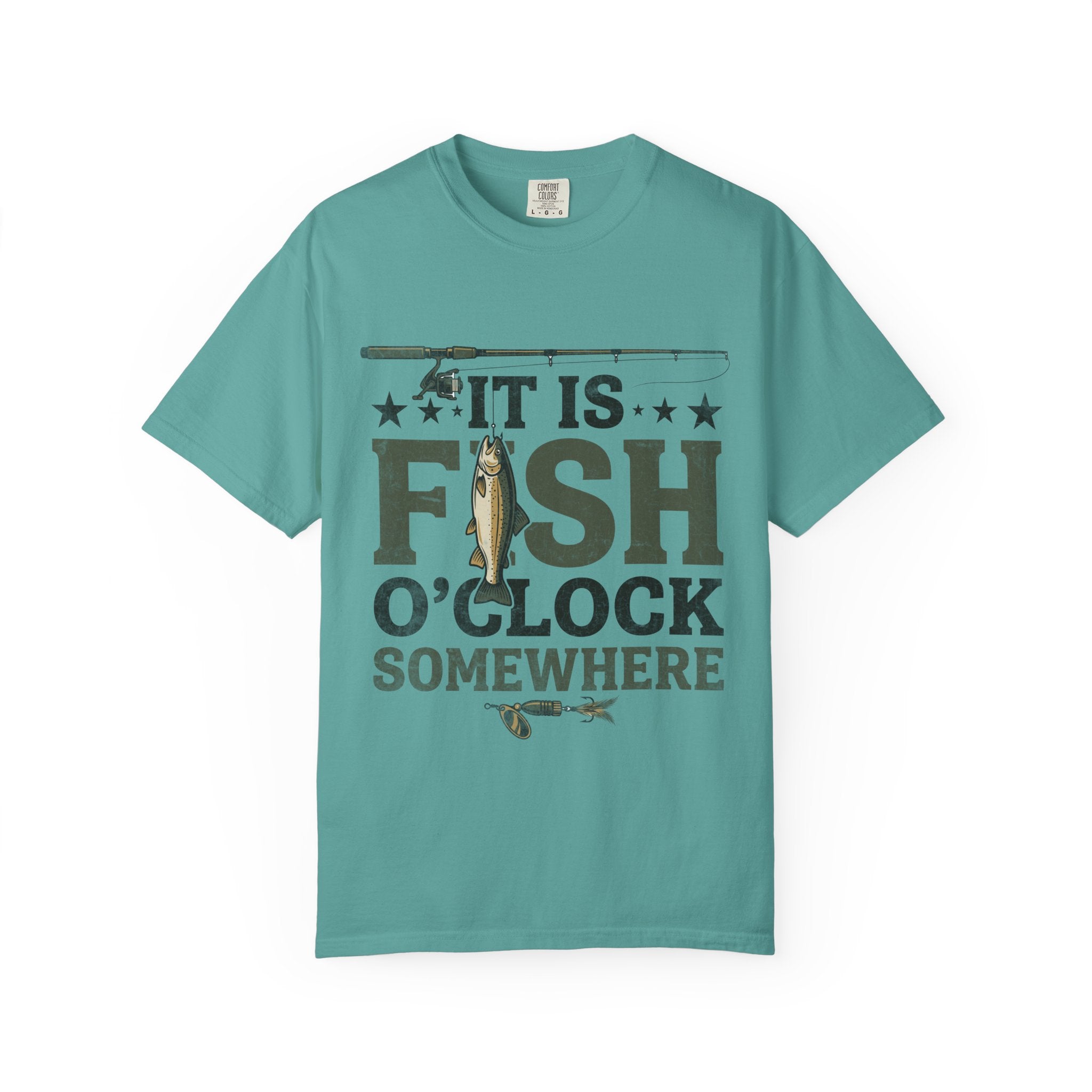 It Is Fish O Clock T Shirt Fishing Graphic Tee