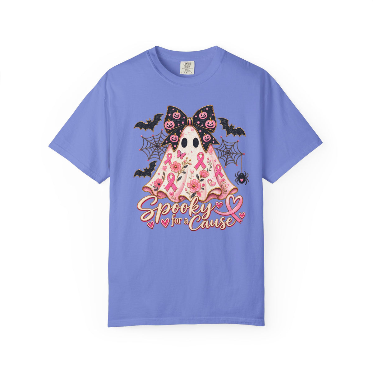Pink Ribbon Ghost T shirt | Halloween Breast Cancer Awareness