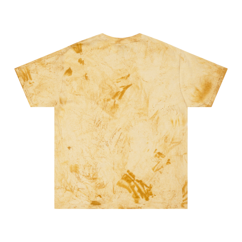 Tie-Dye Howdy Tee Shirt Vintage Yellow Marble Graphic Tee