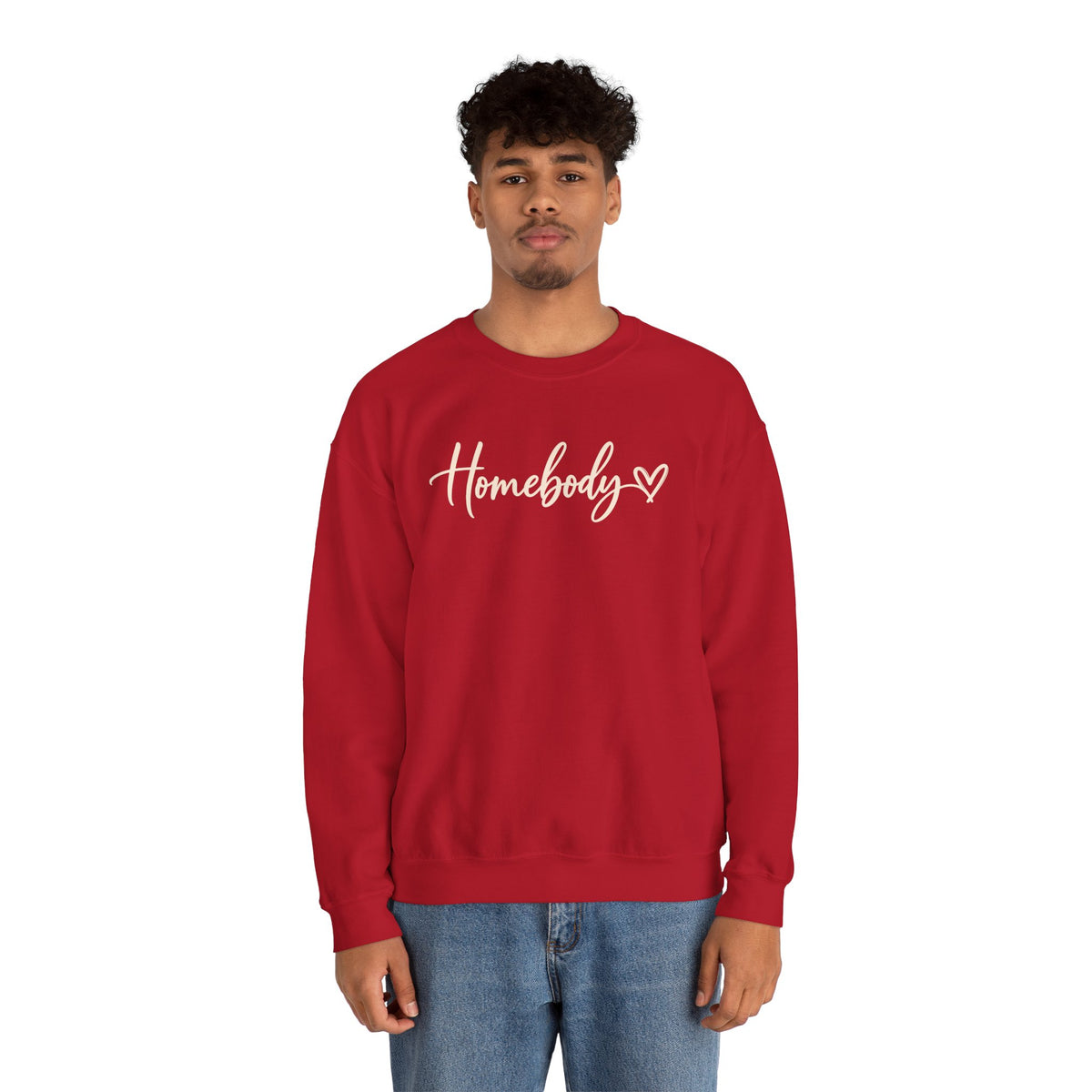 Homebody Crewneck Sweatshirt Cozy Homebody Pullover with Heart
