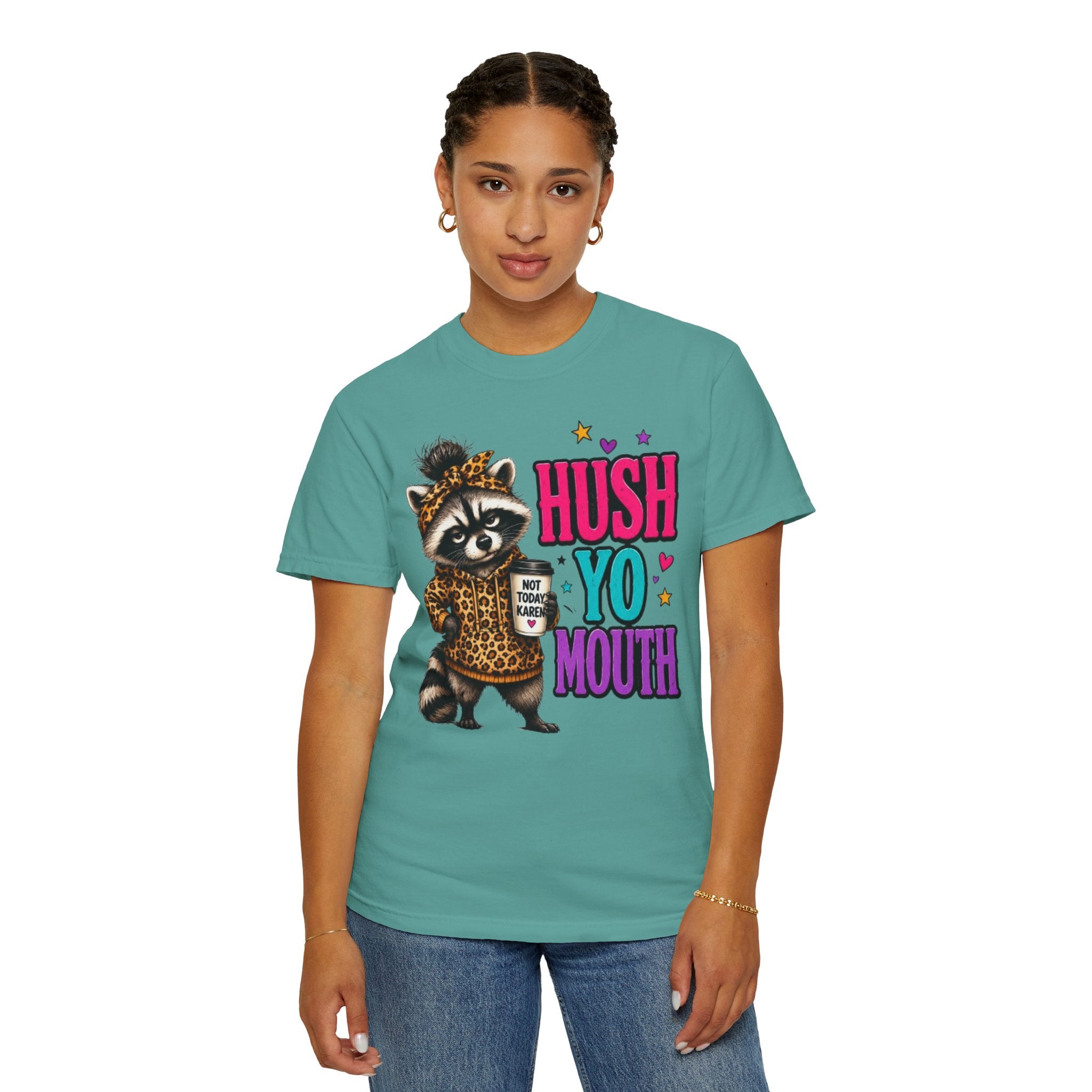 Hush Yo Mouth Raccoon T-Shirt