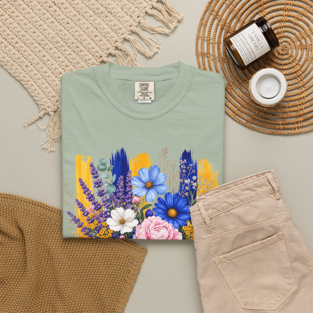 Floral Brushstroke Bouquet T Shirt