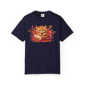 Cat Splash T Shirt Cute Orange Kitten Graphic Tee