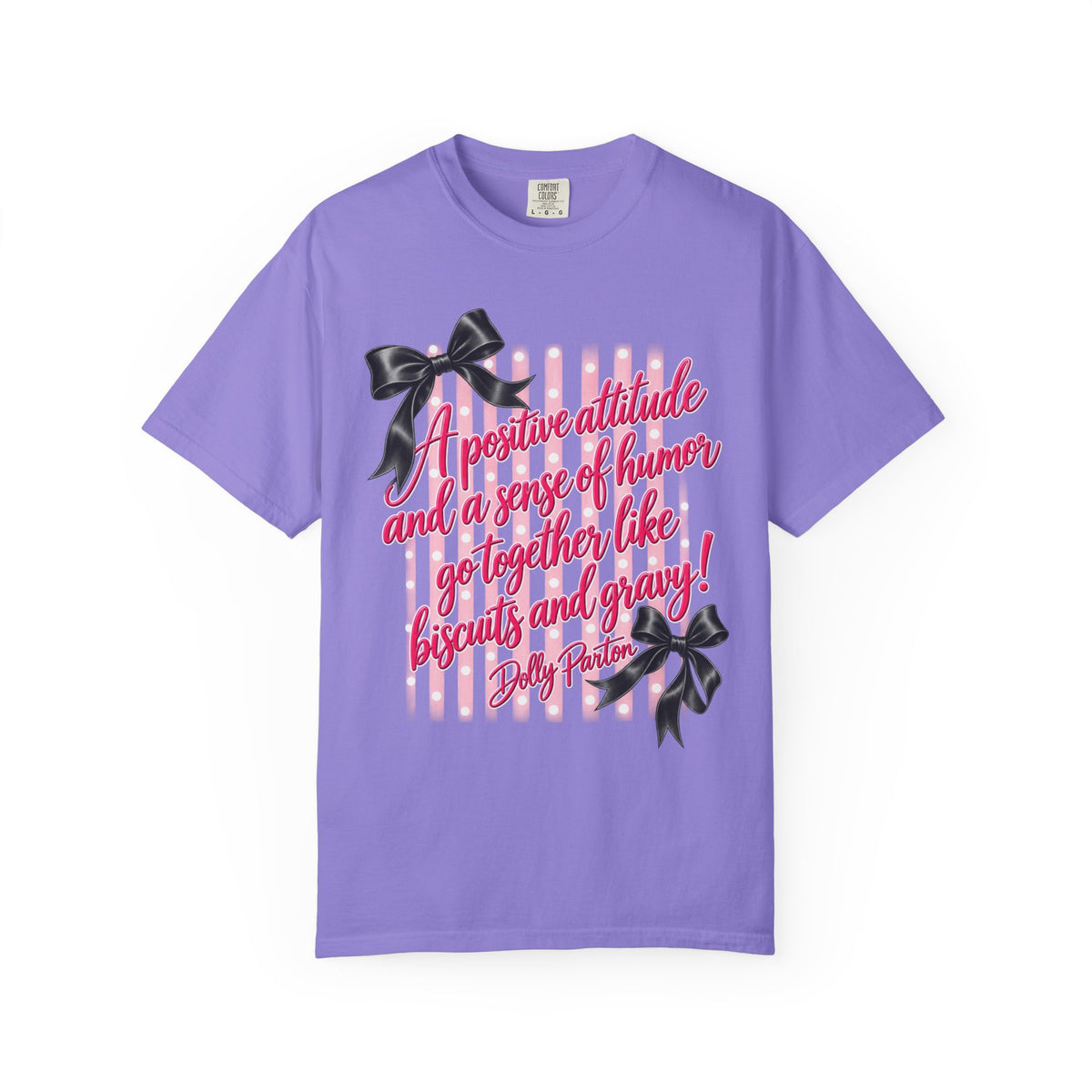 Dolly Parton Quote Shirt Biscuits and Gravy Tee Pink Coquette Bow Shirt Southern Saying Comfort Colors Tee Gift for Her
