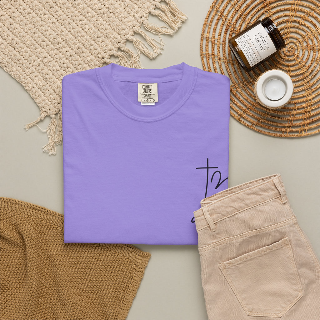 T-Shirt  Stronger Than the Storm Script Chest and Back Tee