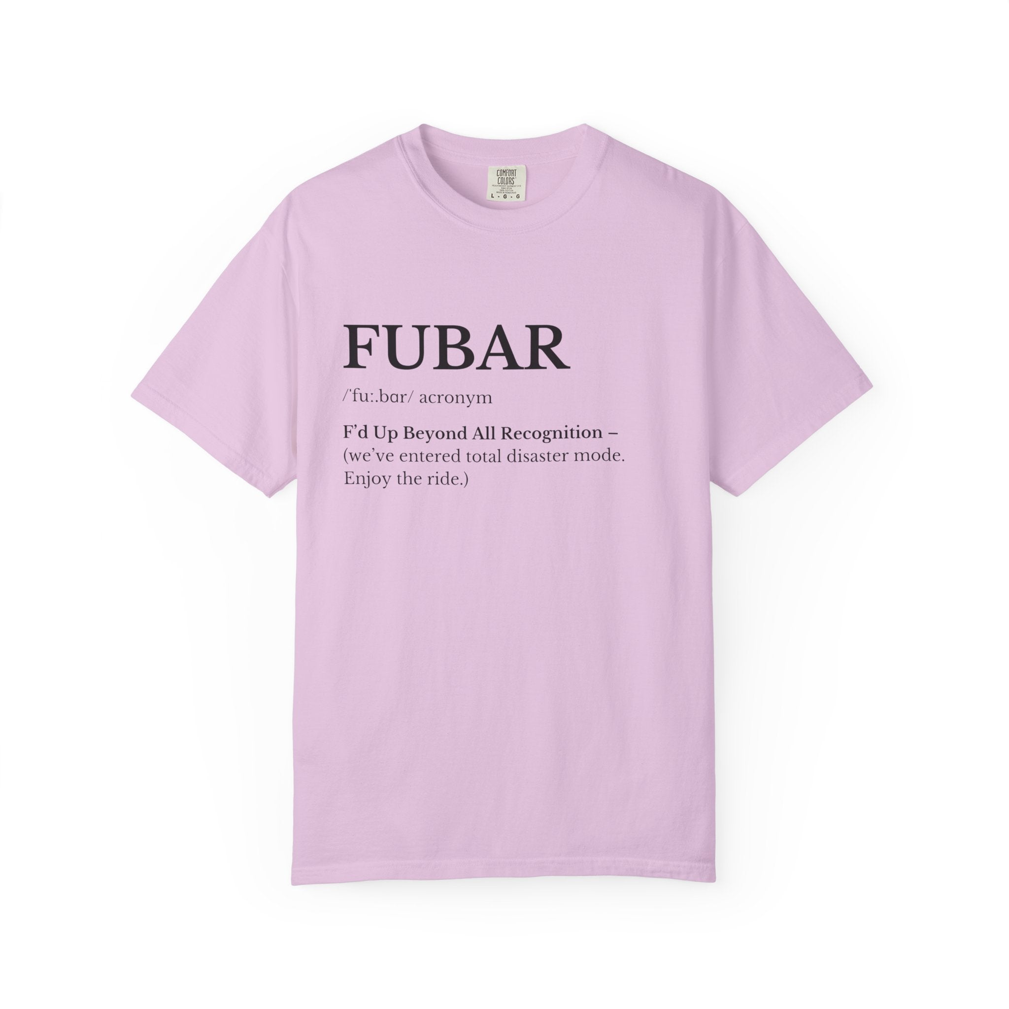 FUBAR Definition T Shirt Casual Graphic Tee with FUBAR Text