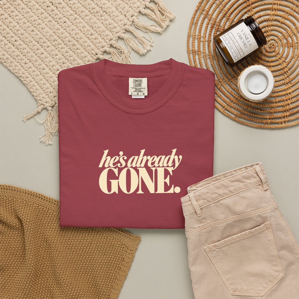 Funny Thanksgiving Couple Shirts, She Said Dont Wander Off, Hes Already Gone, Matching Couples Shirts, His and Hers Fall Tees
