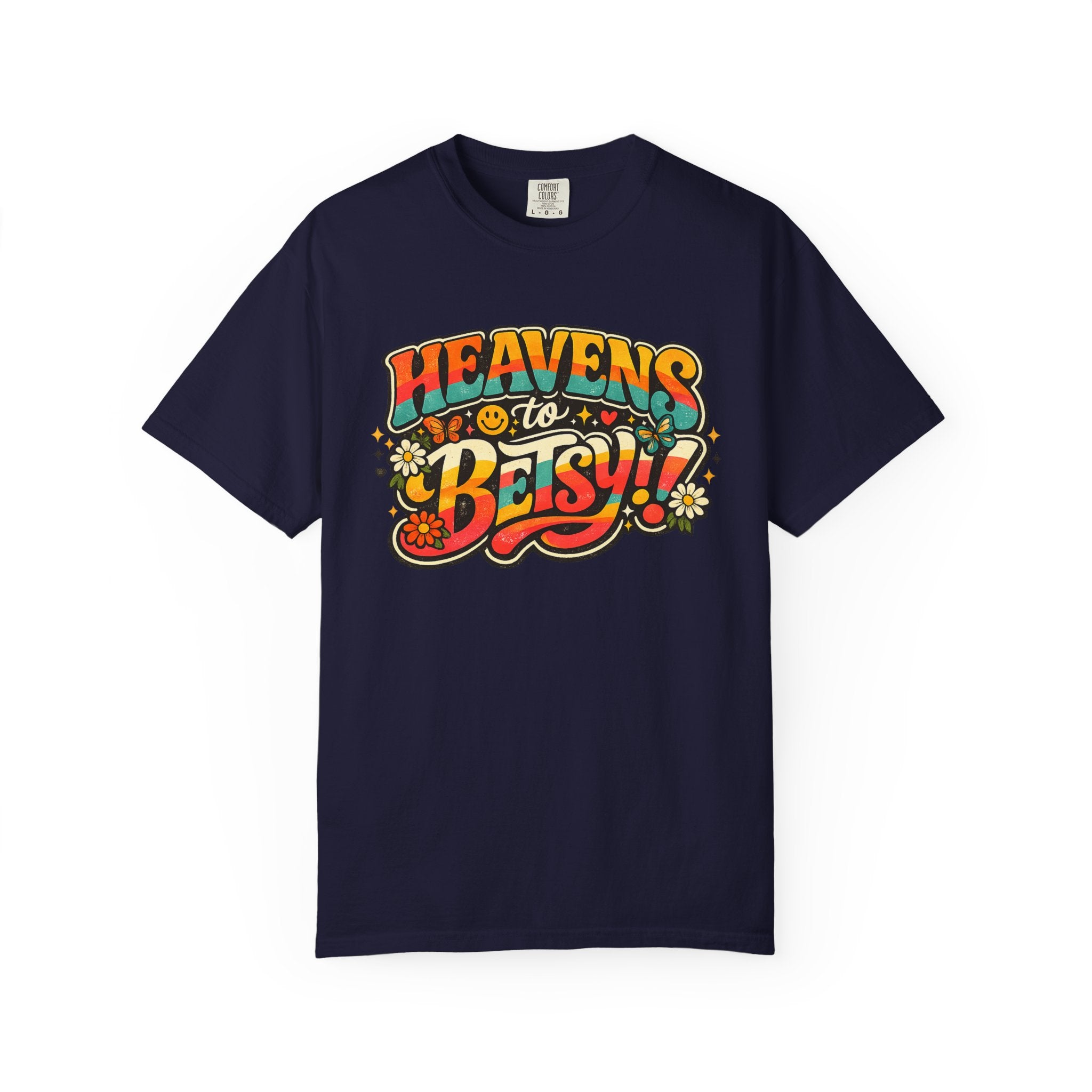 Heavens to Betsy Retro Floral Graphic T Shirt