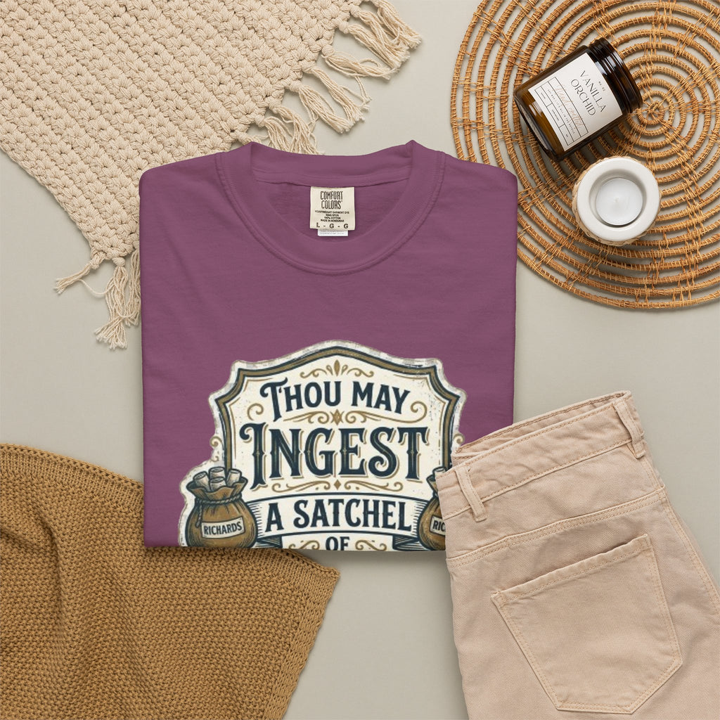 Tee Shirt Thou May Ingest a Satchel of Richards Vintage Apothecary Graphic