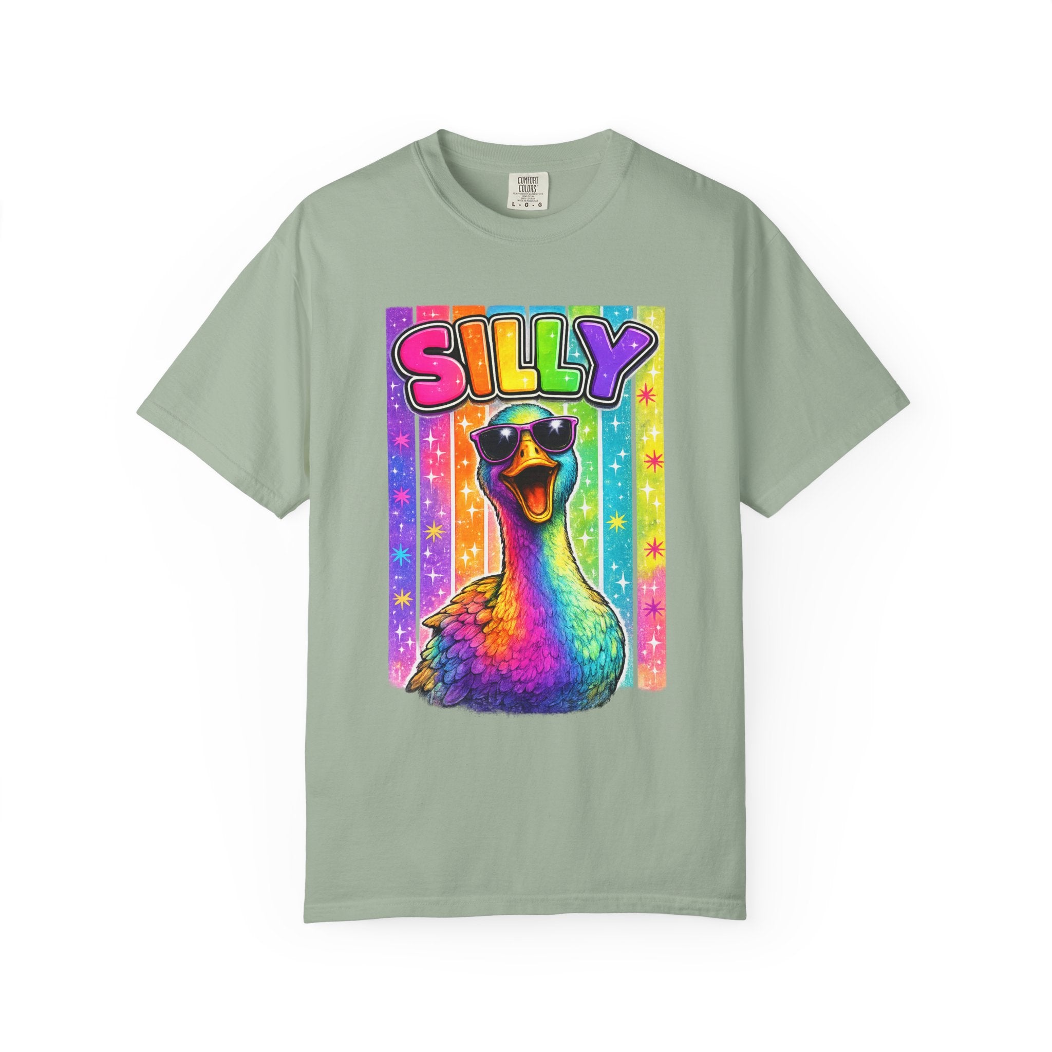 Silly Rainbow Goose T Shirt