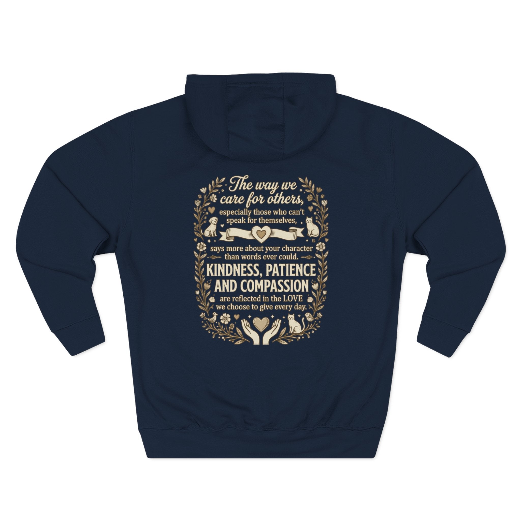 Inspirational Love Quote Hoodie The Way You Love Is A Reflection of You Fleece Pullover