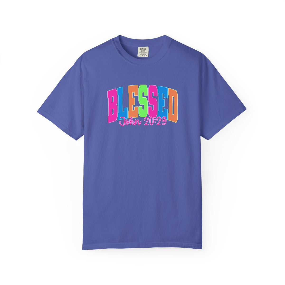 Blessed John 20:23 T shirt | Colorful Retro Gospel Tee