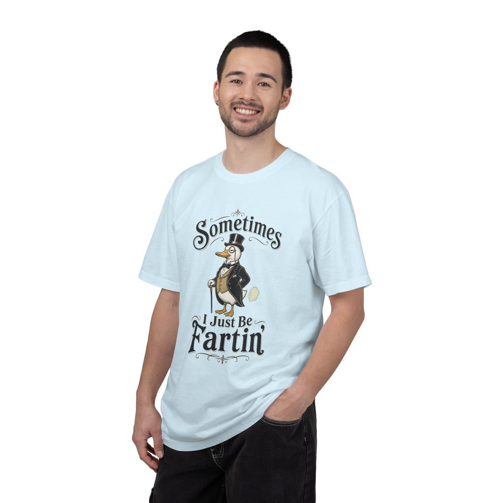 Sometimes I Just Be Fartin Tee Shirt Humorous Vintage Duck Graphic Tee