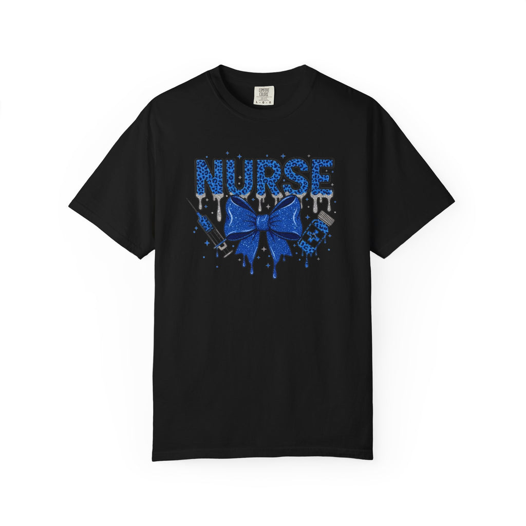 Nurse Blue Ribbon Graphic T Shirt Medical Nurse Appreciation Tee