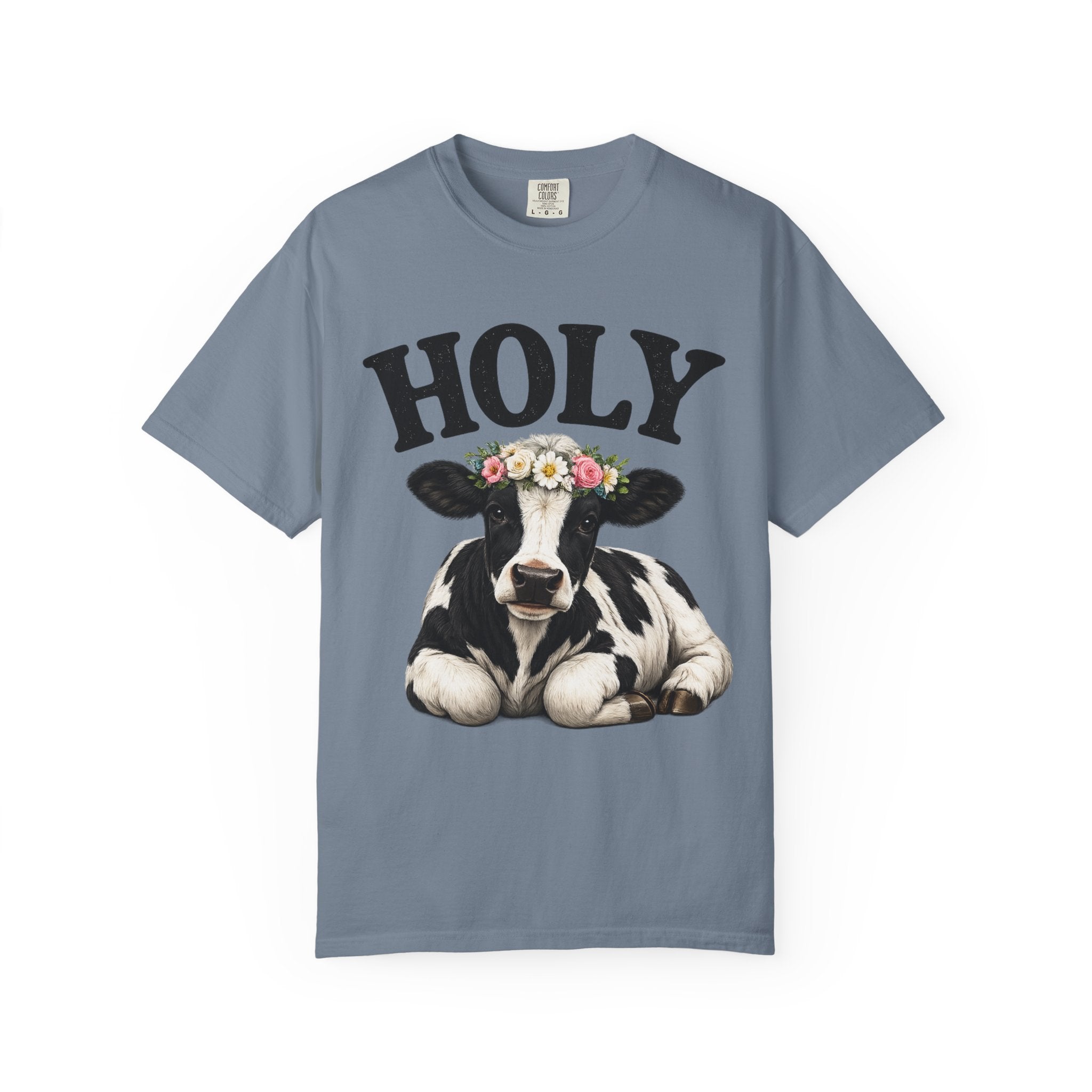 Holy Cow Floral Crown T Shirt