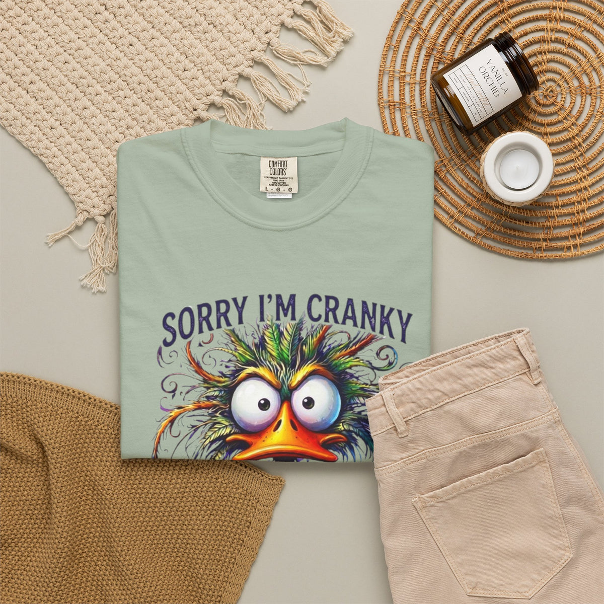 Cranky Terrible Seventies Graphic T Shirt Funny 70s Midlife Birthday Tee