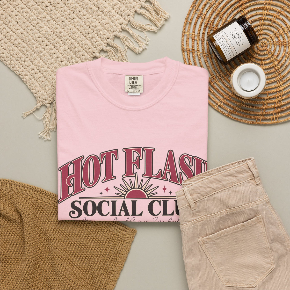 Hot Flash Social Club Shirt, Funny Menopause T Shirt, Menopause Gift for Women, Hot Flash Tee, Perimenopause Shirt, Mood Swing Tee