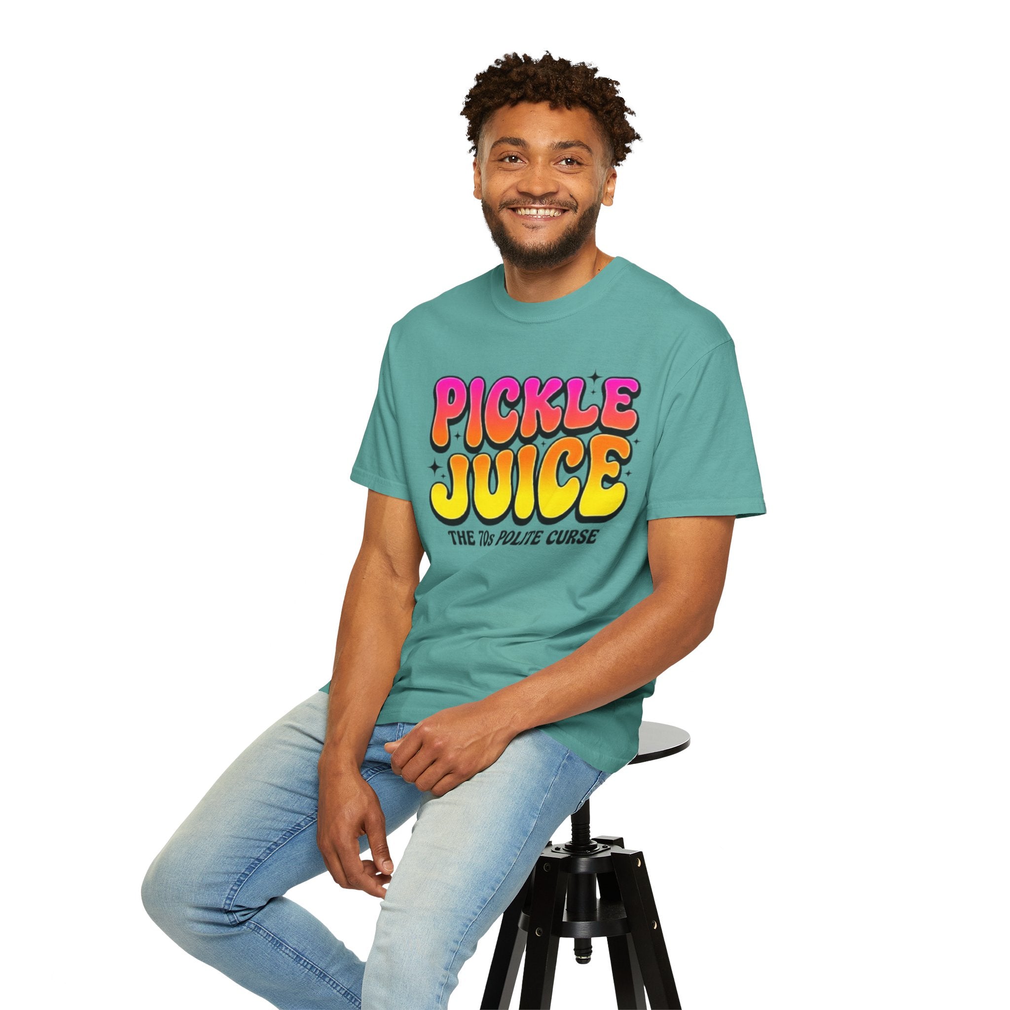 Pickle Juice Retro T-Shirt The 70s Polite Curse Vintage Graphic Tee