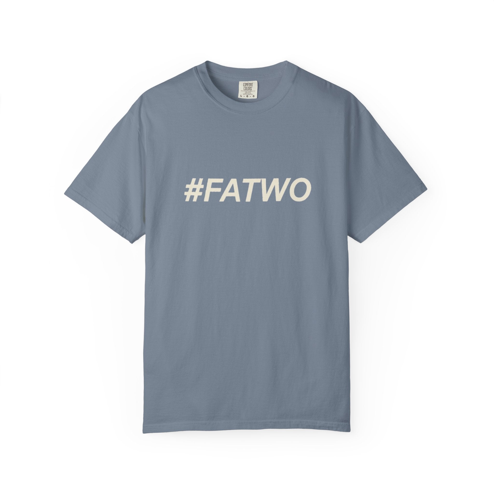 FATWO Graphic T Shirt Bold Hashtag Statement Tee