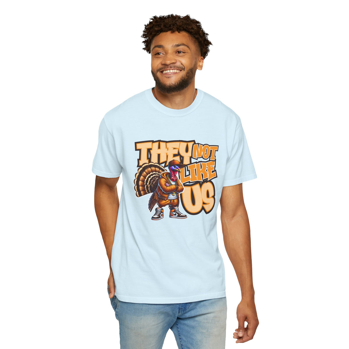 They Not Like Us Turkey Tee Shirt Funny Thanksgiving Graphic Tee