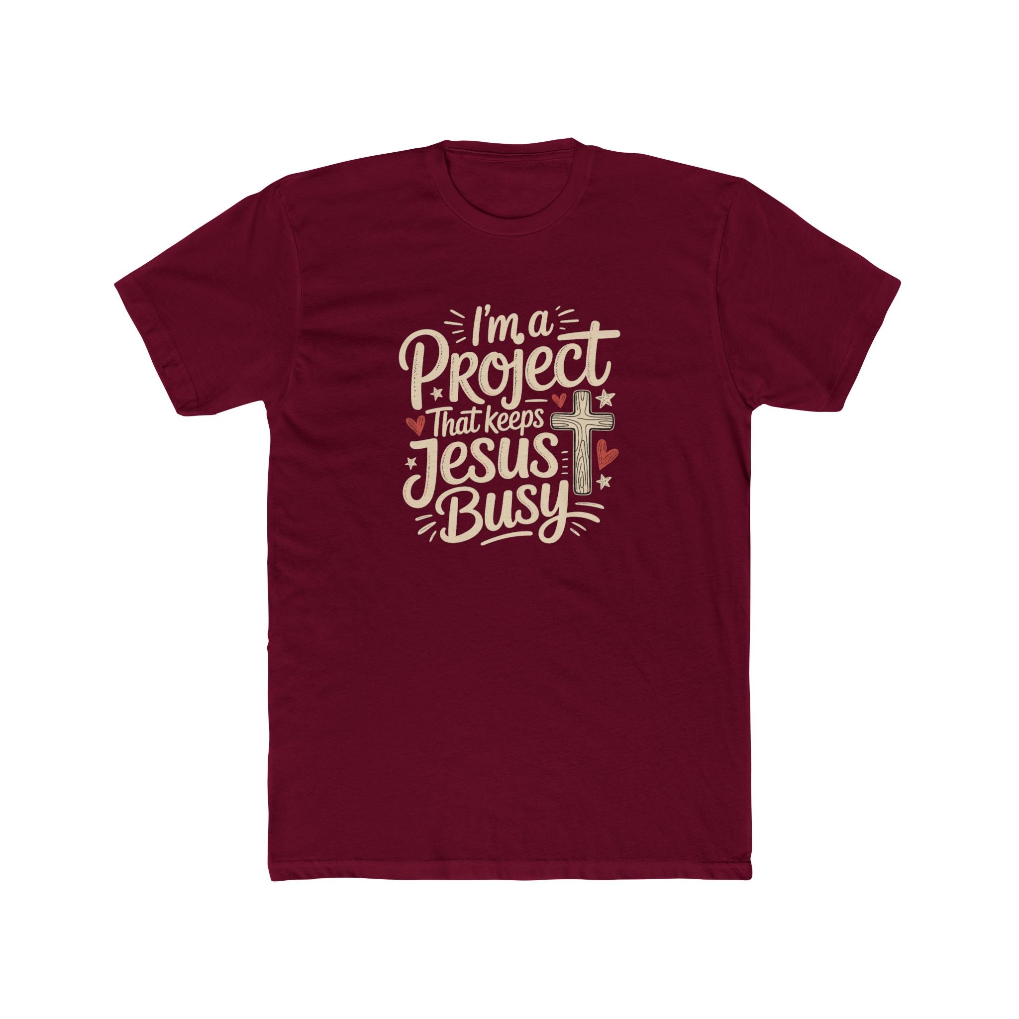 Im a Project That Keeps Jesus Busy Christian Tee