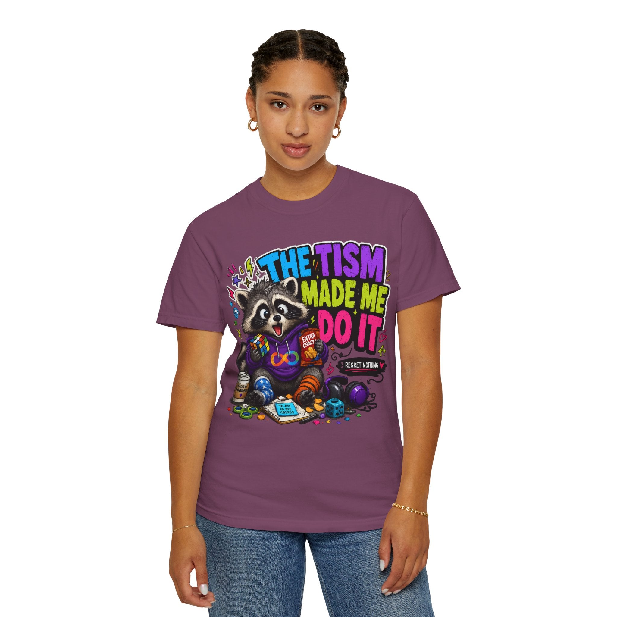 The Tism Made Me Do It Raccoon TShirt