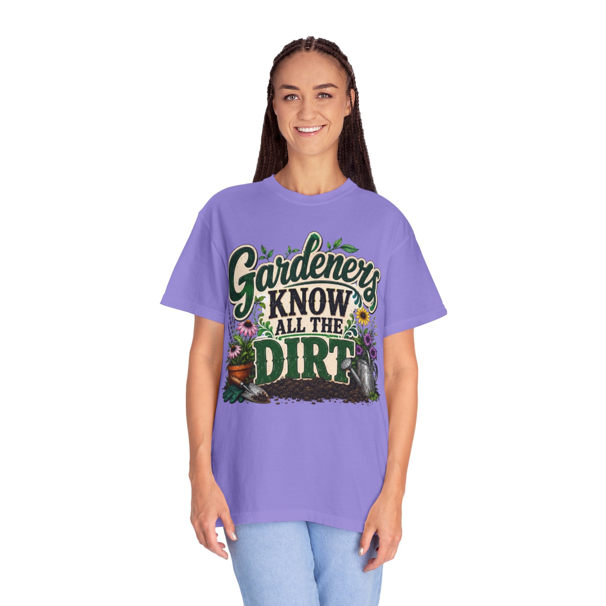 Gardeners Know All the Dirt Tee Funny Gardening T Shirt for Plant Lovers