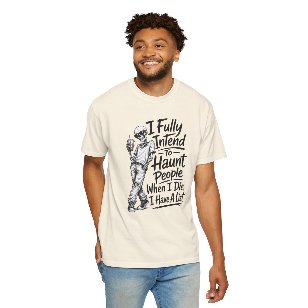 Funny Halloween T Shirt I Fully Intend to Haunt People When I Die I Have a List