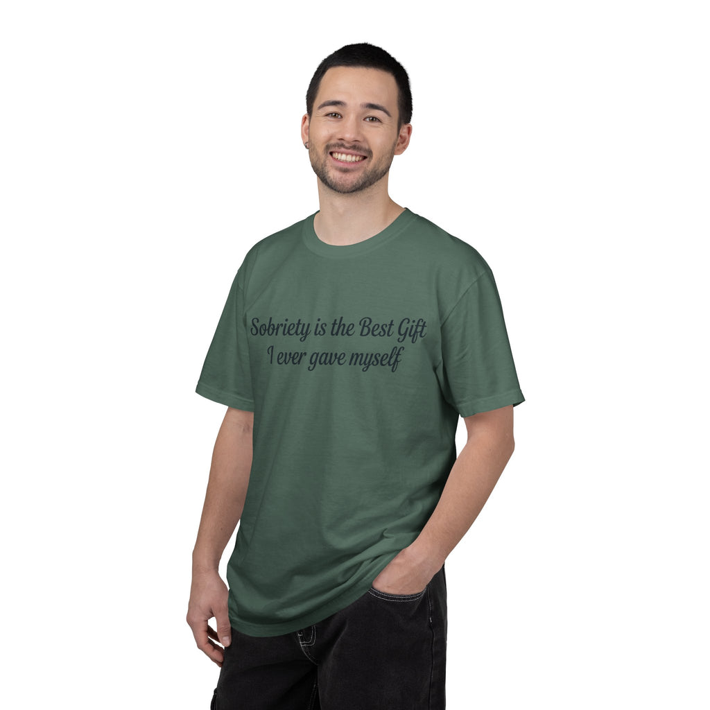 Sobriety Is the Best Gift Tee Inspirational Recovery T Shirt Personalize with how many months or years
