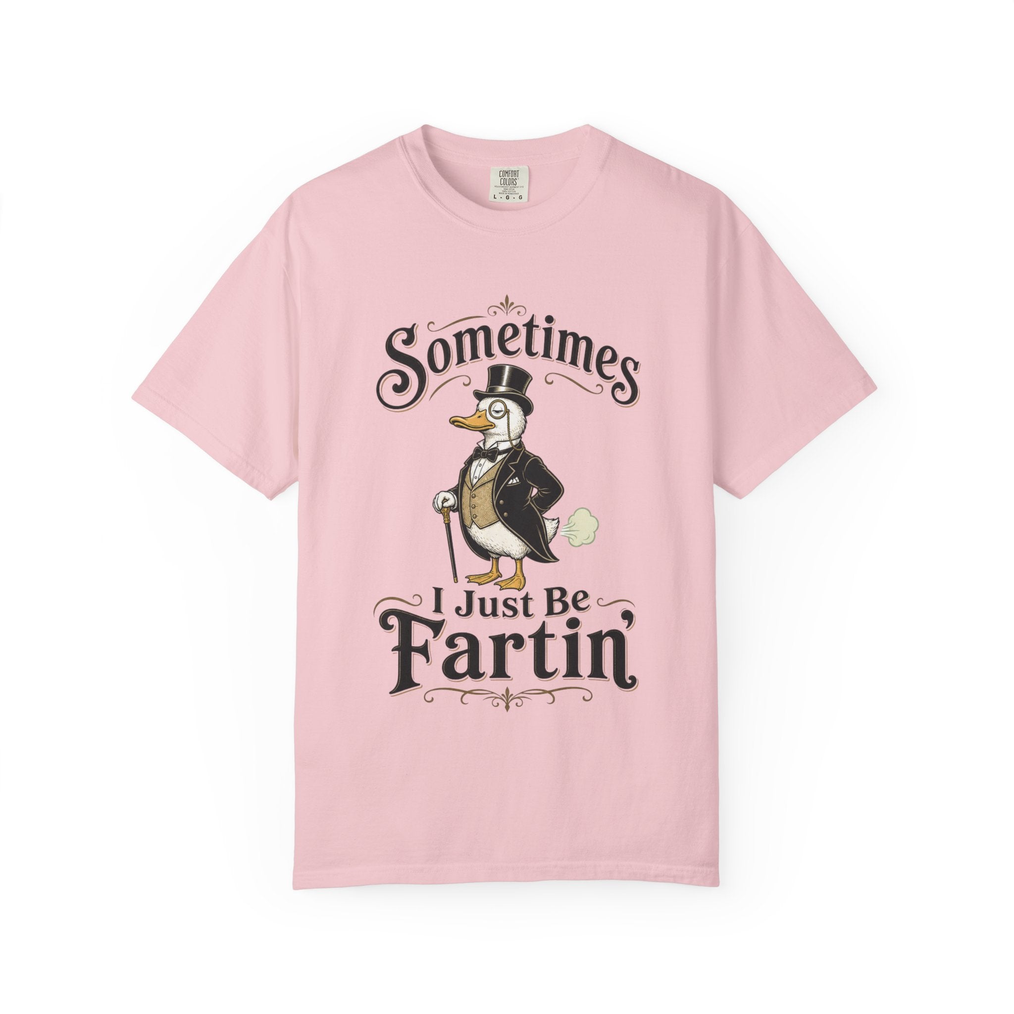 Sometimes I Just Be Fartin Tee Shirt Humorous Vintage Duck Graphic Tee
