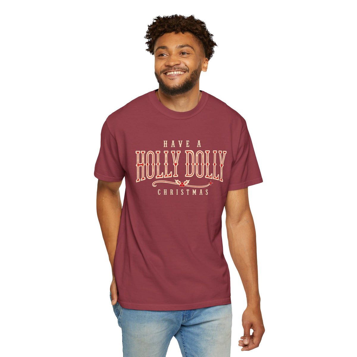 Have a Holly Dolly Christmas Shirt, Western Christmas Tee, Country Christmas Shirt, Retro Holiday T-Shirt, Southern Christmas Gift