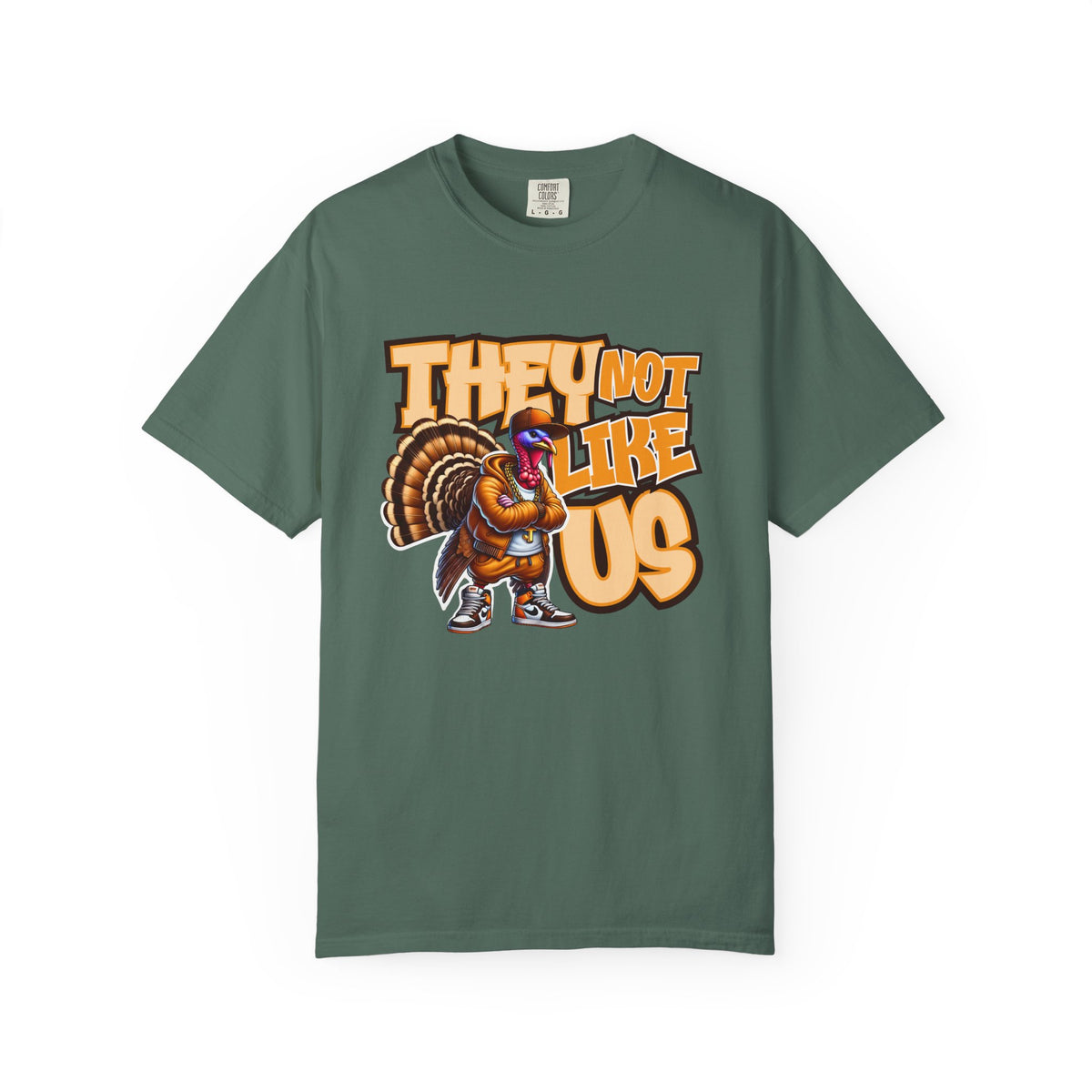They Not Like Us Turkey Tee Shirt Funny Thanksgiving Graphic Tee