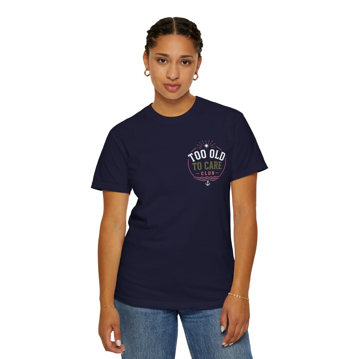 Tee Shirt Too Old to Care Beach Vintage Graphic Tee