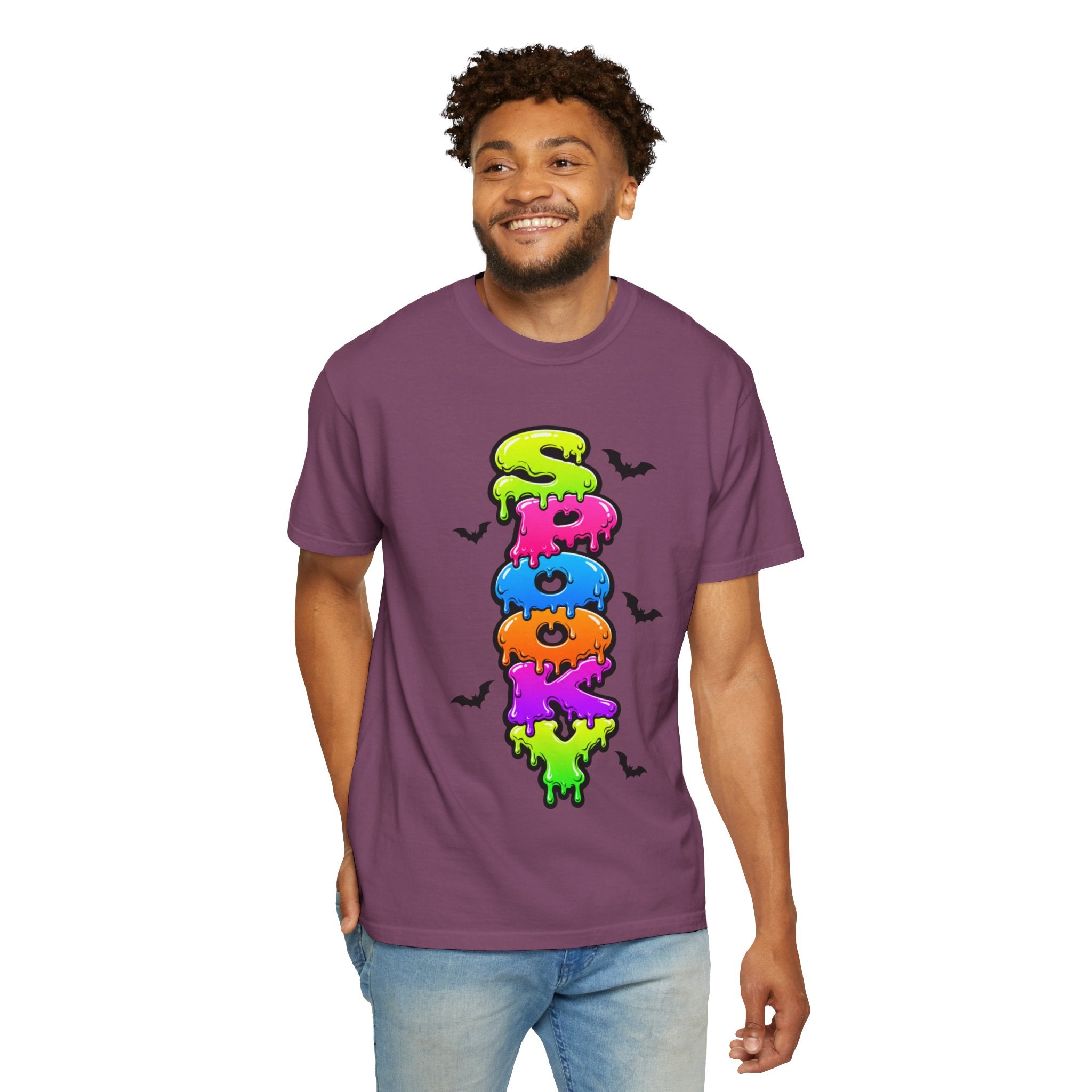 Spooky Colorful Spook Drippy Halloween T Shirt