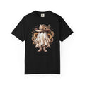 Ghost Cowboy T Shirt Cute Sunflower Halloween Tee