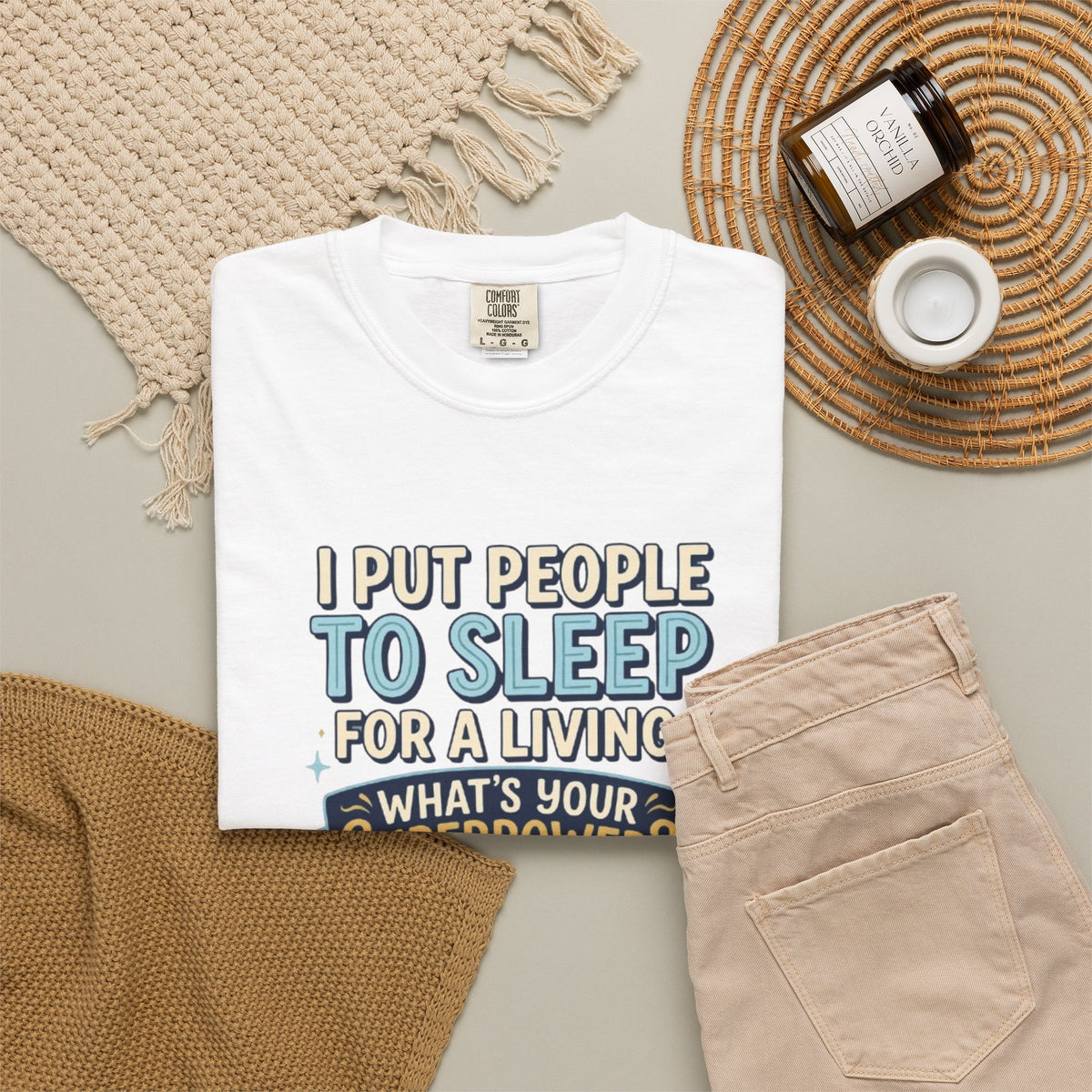 RN Anesthetist Tee Shirt I Put People To Sleep For A Living Nurse Anesthesia Tee