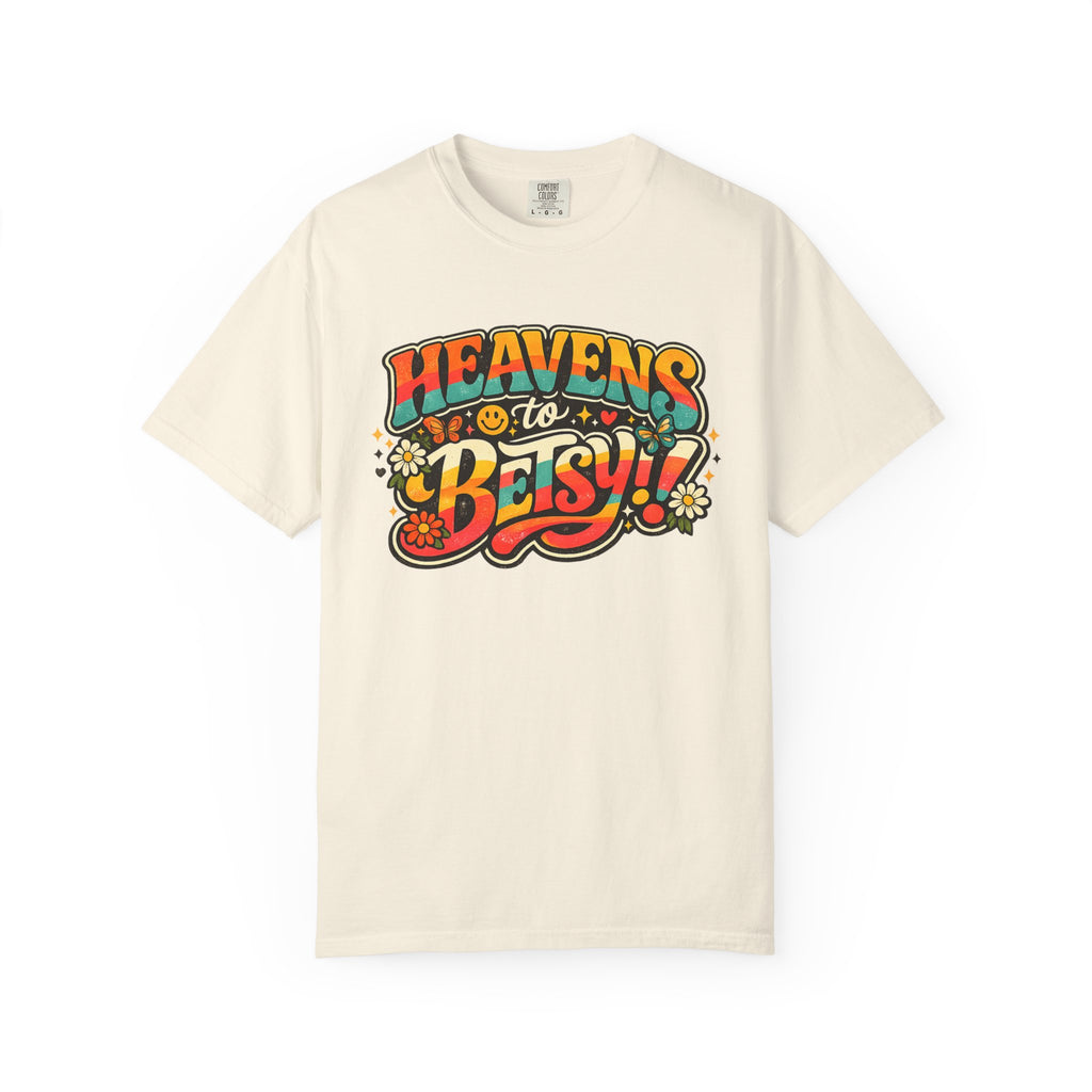 Heavens to Betsy Retro Floral Graphic T Shirt