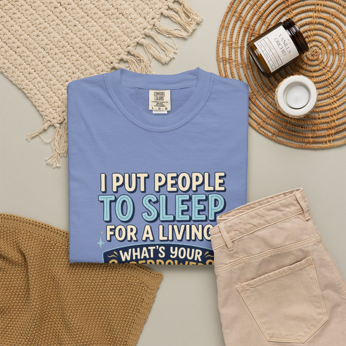RN Anesthetist Tee Shirt I Put People To Sleep For A Living Nurse Anesthesia Tee