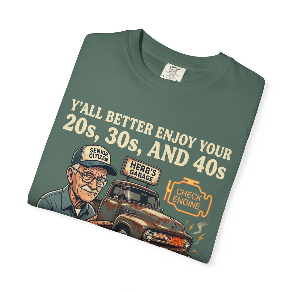 Check Engine Light Tee Shirt Funny Vintage Grandpa Truck Tee
