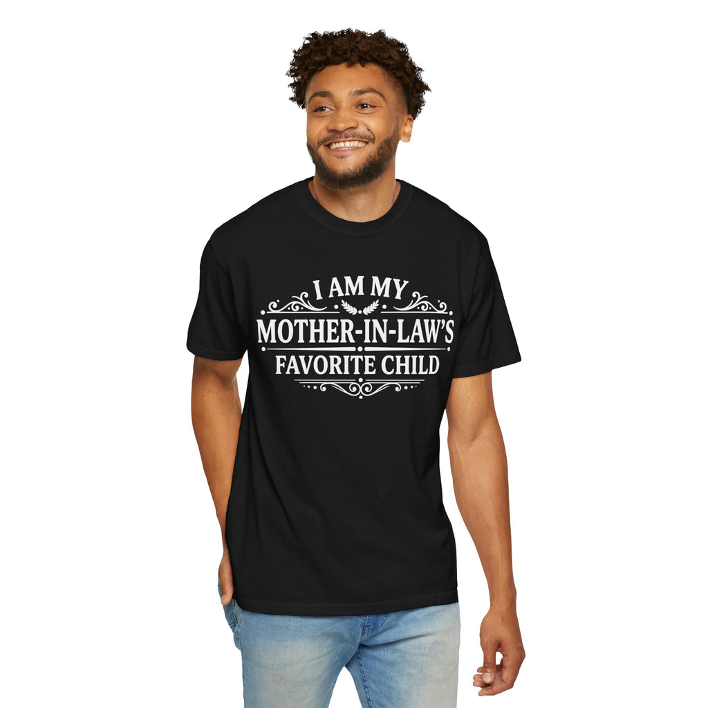 Mother in Laws Favorite Child T Shirt Funny Family Gift Tee
