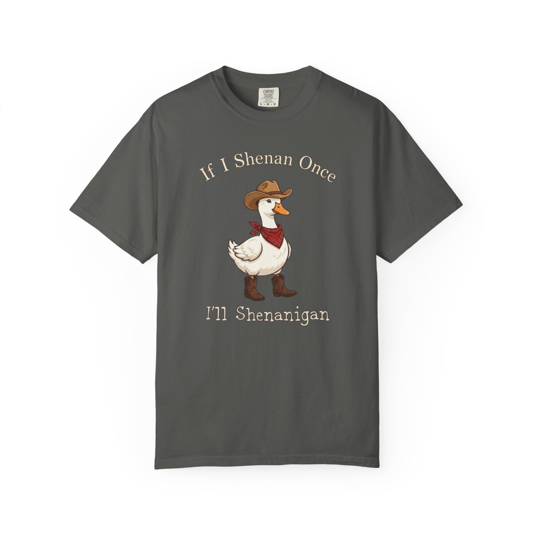 If I Shenan Once I ll Shenanigan T Shirt Funny Cowboy Duck Graphic Tee