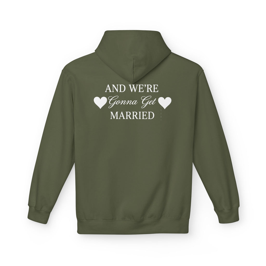Engaged Couple Hoodie And We're Gonna Get Married Wedding Announcement Pullover