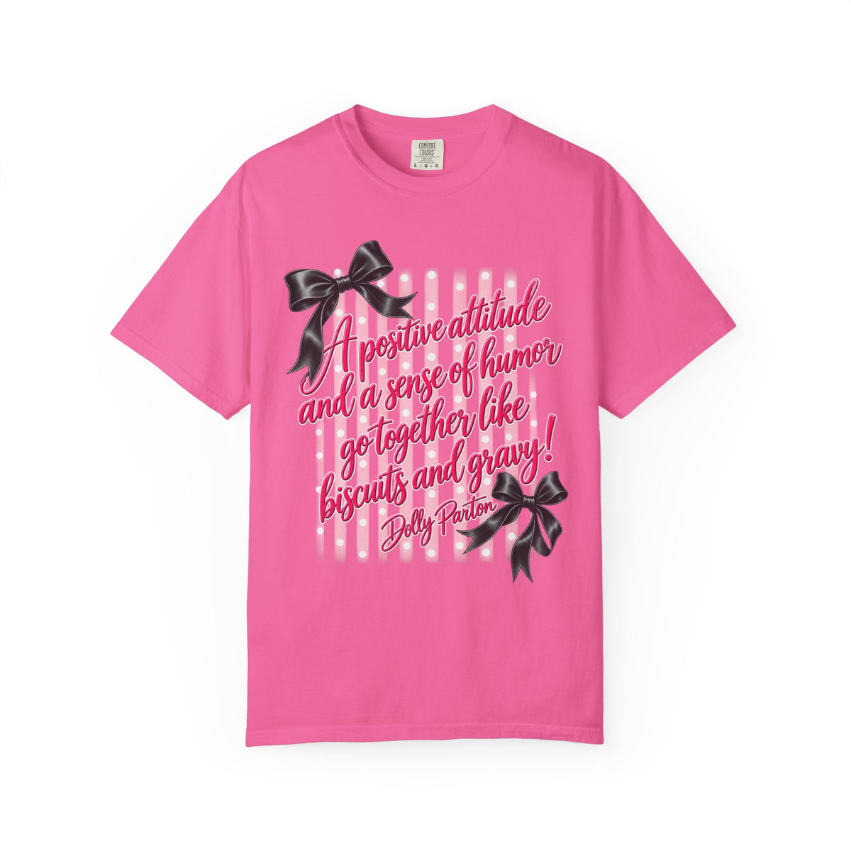 Dolly Parton Quote Shirt Biscuits and Gravy Tee Pink Coquette Bow Shirt Southern Saying Comfort Colors Tee Gift for Her
