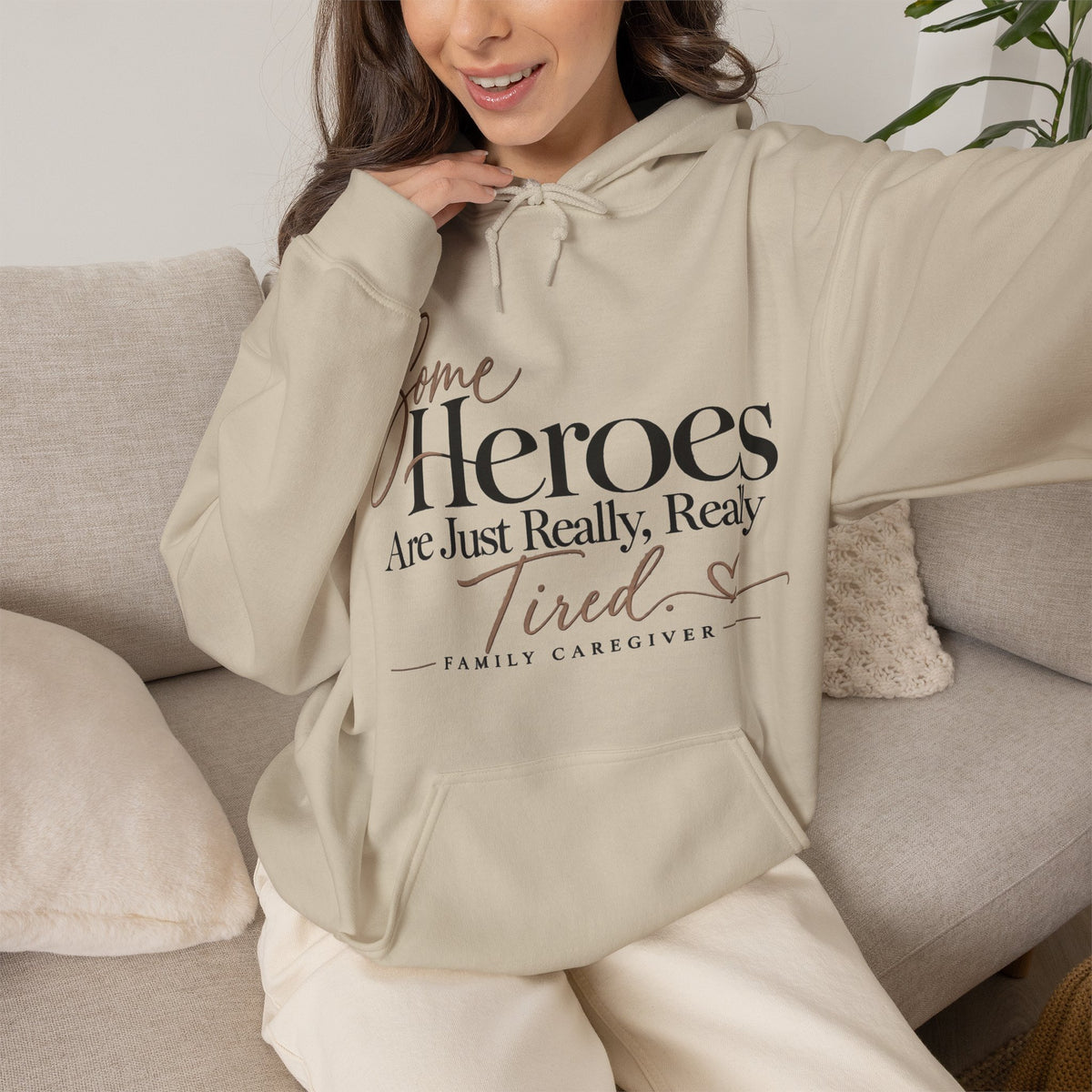 Family Caregiver Hoodie | Some Heroes Are Just Really Really Tired