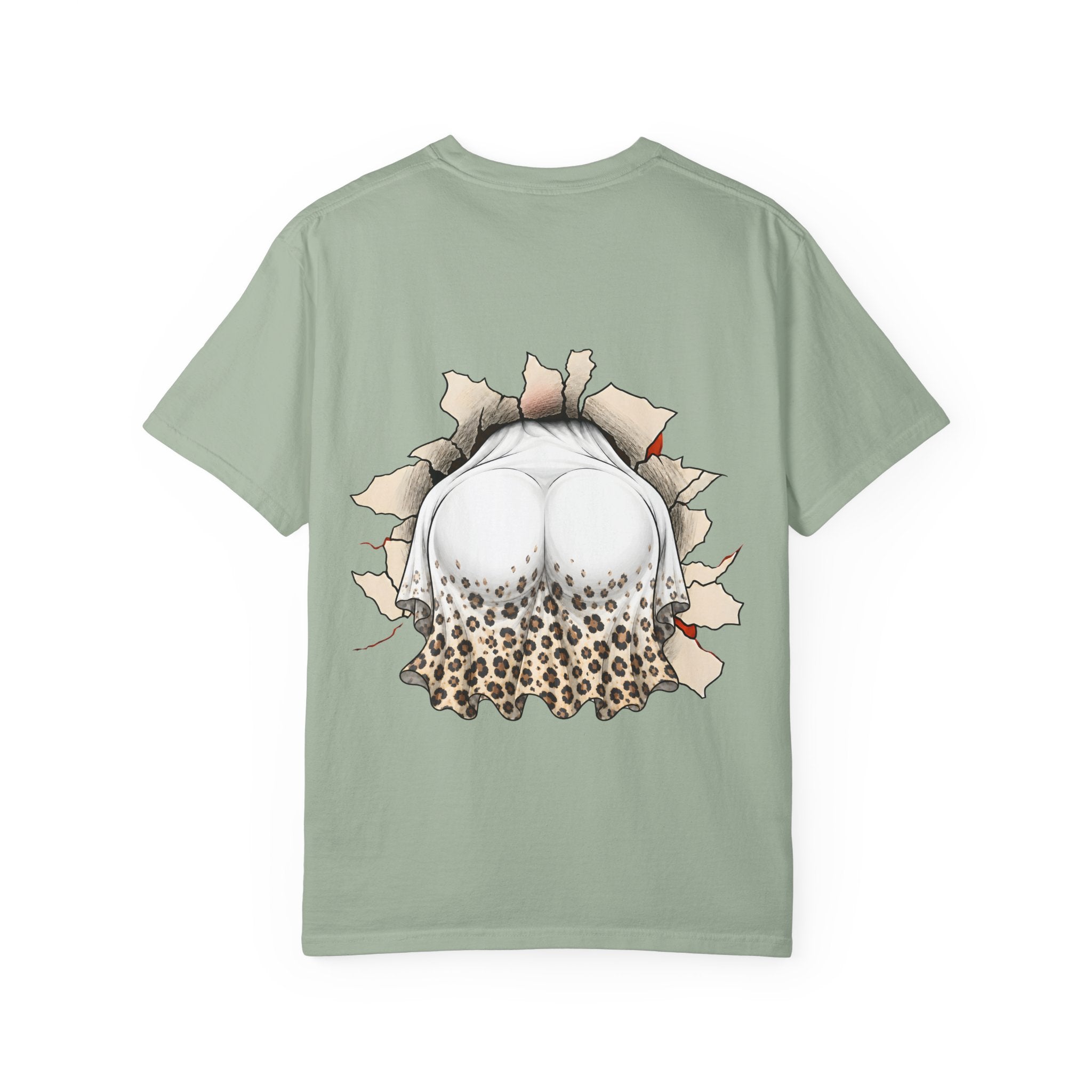 Halloween Gnome T-Shirt Funny Bubblegum Ghost and Leopard Butt Graphic Tee