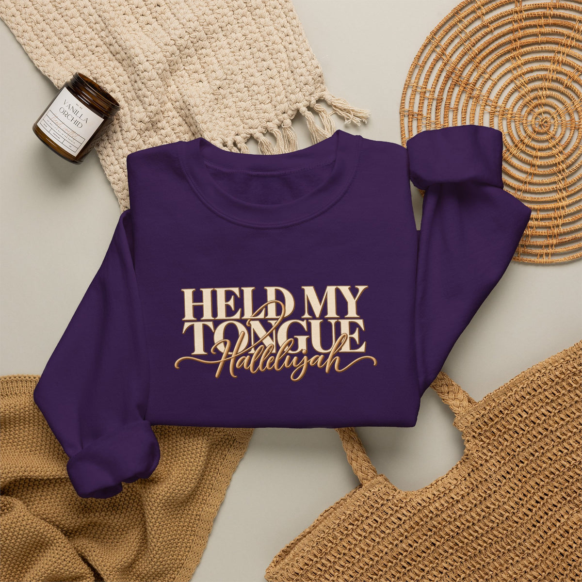Held My Tongue Hallelujah Sweatshirt, Funny Christian Shirt, Faith Based Sweatshirt, Southern Humor Gift, Christian Women Gift