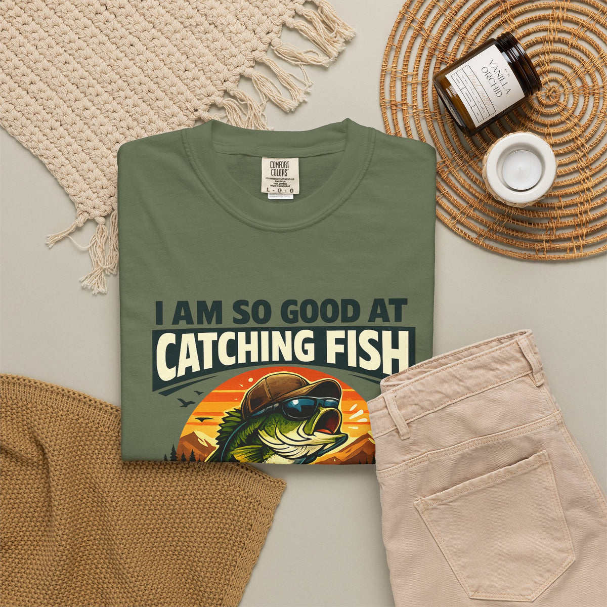 Fishing T Shirt I Am So Good at Catching Fish That the Fish Tell Stories About Me